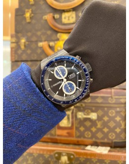 ORIS WILLIAMS F1 TEAM CHRONOGRAPH REF 7563 BLACK DIAL 45MM AUTOMATIC WATCH