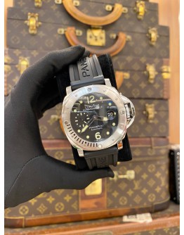 2013 PANERAI LUMINOR SUBMERSIBLE REF PAM00024 BLACK DIAL 44MM AUTOMATIC WATCH -FULL SET-