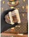(UNUSED) 2024 PATEK PHILIPPE GONDOLO SARATA LADIES 18K 750 ROSE GOLD 94 BRILLIANT-CUT SPESSARTITE GEMSTONES REF 4962/200R-001 BROWN FLORAL MOTIF DIAL 28.6MM X 40.8MM QUARTZ WATCH -FULL SET-