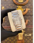 (LIKE NEW) 2012 PATEK PHILIPPE TWENTY 4 DIAMOND REF 4910/10A-011 WHITE DIAL 25MM X 30MM QUARTZ WATCH -FULL SET-