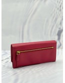 PRADA BOW CONTINENTAL WALLET IN PINK SAFFIANO LEATHER