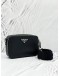 (LIKE NEW) PRADA BRIQUE CROSSBODY BAG IN BLACK SAFFIANO LEATHER