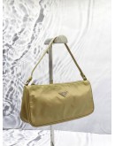 PRADA POUCH SHOULDER BAG IN MUSTARD NYLON