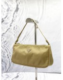 PRADA POUCH SHOULDER BAG IN MUSTARD NYLON