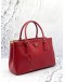 PRADA BN1801 MEDIUM GALLERIA TOP HANDLE BAG IN RED SAFFIANO LUX LEATHER
