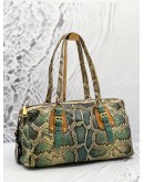 (CLEAR STOCK) PRADA TOTE SHOULDER BAG IN MULTICOLOR PYTHON PRINT LEATHER