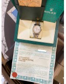 ROLEX DATEJUST 36 HALF 18K 750 YELLOW GOLD JUBILEE REF 16233 WHITE ROMAN NUMERALS DIAL 36MM AUTOMATIC WATCH -FULL SET-