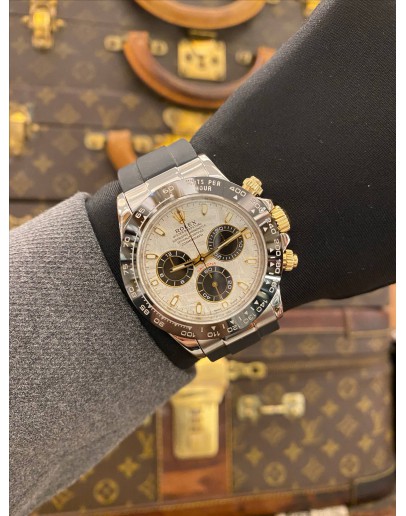(LIKE NEW) 2010 ROLEX DAYTONA COSMOGRAPH REF 116523 UPGRADED TO REF 116519 METEORITE DIAL 40MM AUTOMATIC WATCH -FULL SET-