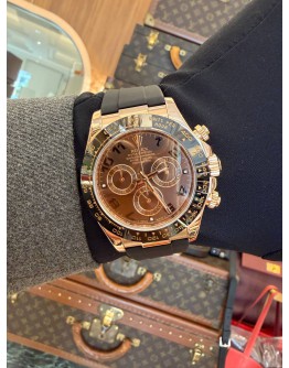 (LIKE NEW) 2015 ROLEX DAYTONA REF 116515 18K 750 ROSE GOLD BROWN DIAL 40MM AUTOMATIC WATCH -FULL SET-