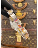 2011 ROLEX DAYTONA COSMOGRAPH HALF 18K 750 YELLOW GOLD REF 116523 WHITE DIAL 40MM AUTOMATIC WATCH -FULL SET-