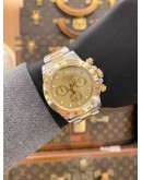 2009 ROLEX DAYTONA COSMOGRAPH HALF 18K 750 YELLOW GOLD REF 116523 CHAMPAGNE DIAL 40MM AUTOMATIC WATCH -FULL SET-