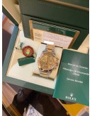 2009 ROLEX DAYTONA COSMOGRAPH HALF 18K 750 YELLOW GOLD REF 116523 CHAMPAGNE DIAL 40MM AUTOMATIC WATCH -FULL SET-