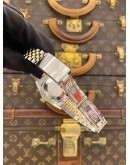 ROLEX DATEJUST 36 HALF 18K 750 YELLOW GOLD REF 16013 CHAMPAGNE DIAL 36MM AUTOMATIC WATCH 