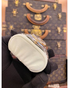 (UNUSED) ROLEX DATEJUST 36 HALF 18K 750 YELLOW GOLD JUBILEE REF 16233 CHAMPAGNE COMPUTER DIAMOND DIAL 36MM AUTOMATIC WATCH -FULL SET-