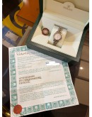 (LIKE NEW) ROLEX LADY DATEJUST 26 HALF 18K 750 YELLOW GOLD JUBILEE REF 69173 WHITE CHAMPAGNE COMPUTER DIAMOND DIAL 26MM AUTOMATIC WATCH -FULL SET-