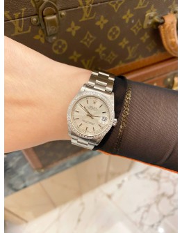 2005 ROLEX DATEJUST 31 DIAMOND BEZEL REF 78240 SILVER DIAL 31MM AUTOMATIC WATCH