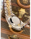 ROLEX DATEJUST 36 REF 16233 HALF 18K 750 YELLOW GOLD LINEN GOLD DIAL 36MM AUTOMATIC WATCH