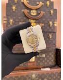 2015 ROLEX LADY DATEJUST JUBILEE HALF 18K 750 YELLOW GOLD REF 179173 CHAMPAGNE ROMAN NUMERALS DIAL 26MM AUTOMATIC WATCH
