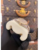 (LIKE NEW) ROLEX DATEJUST 36 HALF 18K 750 YELLOW GOLD JUBILEE REF 16233 WHITE COMPUTER DIAL 36MM AUTOMATIC WATCH 