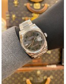 (UNUSED) ROLEX DATEJUST 36 REF 126200 GREY ROMAN NUMERALS DIAL 36MM AUTOMATIC WATCH -FULL SET-