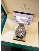 2011 ROLEX DAYTONA REF 116509 HALF 18K 750 WHITE GOLD SILVER RACING DIAL 40MM AUTOMATIC WATCH 