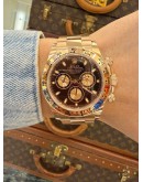 (UNUSED) 2021 ROLEX DAYTONA COSMOGRAPH 18K 750 ROSE GOLD REF 116505 BLACK DIAL 40MM AUTOMATIC WATCH -FULL SET-
