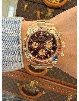(UNUSED) 2021 ROLEX DAYTONA COSMOGRAPH 18K 750 ROSE GOLD REF 116505 BLACK DIAL 40MM AUTOMATIC WATCH -FULL SET-