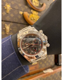 (BRAND NEW) 2017 ROLEX DAYTONA COSMOGRAPH 18K 750 WHITE GOLD REF 116509 BLACK DIAL 40MM AUTOMATIC WATCH -FULL SET-