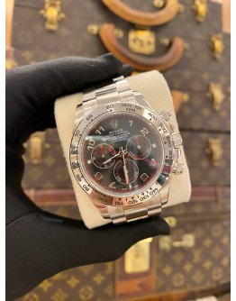 (BRAND NEW) 2017 ROLEX DAYTONA COSMOGRAPH 18K 750 WHITE GOLD REF 116509 BLACK DIAL 40MM AUTOMATIC WATCH -FULL SET-