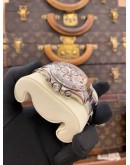 2014 ROLEX DAYTONA COSMOGRAPH HALF 18K 750 WHITE GOLD REF 116509 SILVER RACING DIAL 40MM AUTOMATIC WATCH -FULL SET-