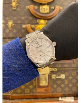 (BRAND NEW) 2025 GRAND SEIKO HERITAGE COLLECTION SPRING DRIVE SHUNBUN TITANIUM REF SBGA413G PINK CHERRY BLOSSOM DIAL 40MM AUTOMATIC WATCH -FULL SET-