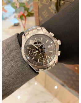 (LIKE NEW) TAG HEUER LINK CALIBRE 16 CHRONOGRAPH REF CJF2110 BLACK DIAL 42MM AUTOMATIC WATCH -FULL SET-