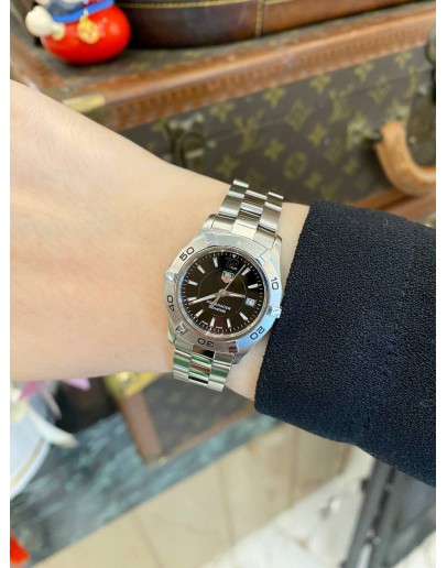 2014 TAG HEUER AQUARACER LADY REF WAF1410 BLACK DIAL 27MM QUARTZ WATCH -FULL SET-