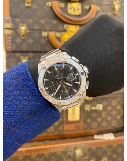 (LIKE NEW) 2023 TAG HEUER AQUARACER CALIBRE 16 REF CAY2110 BLACK DIAL 43MM AUTOMATIC WATCH 