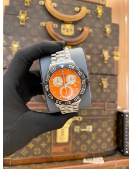 2015 TAG HEUER FORMULA 1 CHRONOGRAPH REF CAH1113 ORANGE DIAL 41MM QUARTZ WATCH -FULL SET-