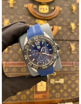 (LIKE NEW) 2024 TAG HEUER FORMULA 1 CHRONOGRAPH REF CAZ101AV BLUE DIAL 43MM QUARTZ WATCH -FULL SET-