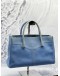 TOD’S HOLLY TOP HANDLE BAG IN LIGHT BLUE LEATHER