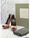 TOM FORD PEEP TOE PLATFORM ANKLE WRAP PUMPS SIZE 38 IN PINK SATIN -FULL SET-