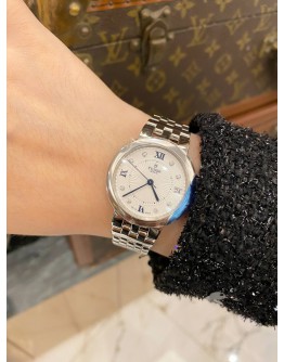 (BRAND NEW) 2024 TUDOR CLAIR DE ROSE REF 35800 SILVER SUNRAY DIAL WITH DIAMOND 34MM AUTOMATIC WATCH -FULL SET-