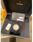 (BRAND NEW) 2024 TUDOR CLAIR DE ROSE REF 35800 SILVER SUNRAY DIAL WITH DIAMOND 34MM AUTOMATIC WATCH -FULL SET-