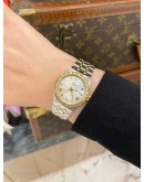 2023 TUDOR ROYAL HALF 18K 750 YELLOW GOLD REF 28303 WHITE CHAMPAGNE DIAL 28MM AUTOMATIC WATCH -FULL SET-