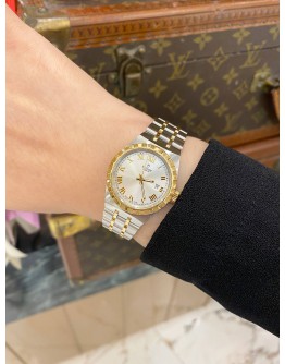 2023 TUDOR ROYAL HALF 18K 750 YELLOW GOLD REF 28303 WHITE CHAMPAGNE DIAL 28MM AUTOMATIC WATCH -FULL SET-