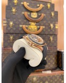 (LIKE NEW) 2016 ROLEX YACHT-MASTER 40 18K 750 ROSE GOLD REF 116655 BLACK DIAL 40MM AUTOMATIC WATCH -FULL SET-