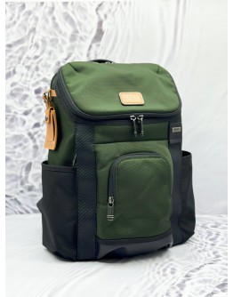 TUMI THORNHILL RUCKSACK BACKPACK IN GREEN WITH BLACK FXT BALLISTIC NYLON
