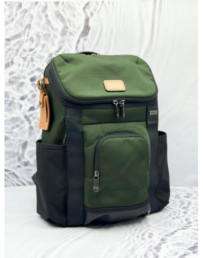 TUMI THORNHILL RUCKSACK BACKPACK IN GREEN WITH BLACK FXT BALLISTIC NYLON