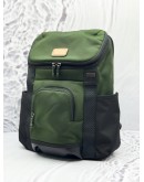 TUMI THORNHILL RUCKSACK BACKPACK IN GREEN WITH BLACK FXT BALLISTIC NYLON