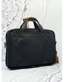 TUMI ALPHA EXPANDABLE ORGANIZER LAPTOP BRIEFCASE BAG IN BLACK FXT BALLISTIC NYLON