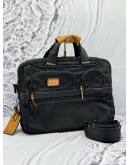 TUMI ALPHA EXPANDABLE ORGANIZER LAPTOP BRIEFCASE BAG IN BLACK FXT BALLISTIC NYLON