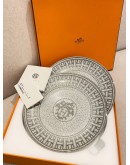 (UNUSED) HERMES MOSAIQUE AU 24 PLATINUM DESSERT PLATE -FULL SET-