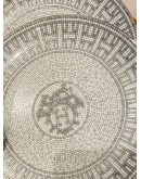 (UNUSED) HERMES MOSAIQUE AU 24 PLATINUM DESSERT PLATE -FULL SET-